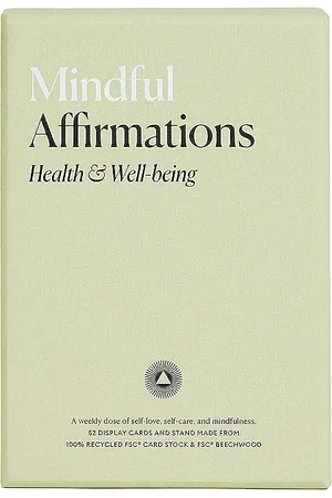 INTELLIGENT CHANGE Cartas mindful affirmations en color verde salvia talla all en - Sage. Talla all.