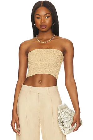 FAITHFULL THE BRAND Latia top en color beige talla XL en - Beige. Talla XL (también en XXL).