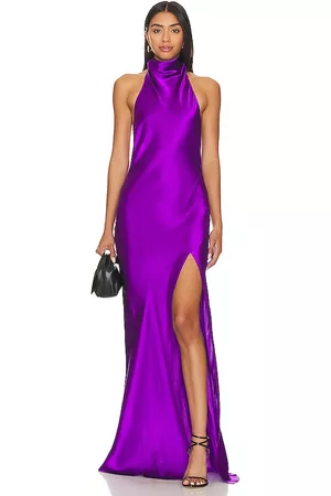 Amanda Uprichard Mujer Vestidos Maxi Largos y Casuales - Vestido largo marla en color morado talla L en - Purple. Talla L (también en M, S, XL, XS).