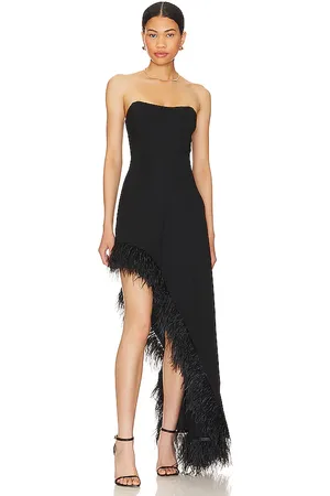 Amanda Uprichard Vestido largo muse en color talla S en - Black. Talla S (también en XL).