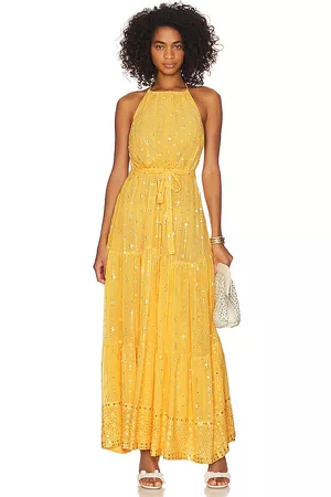 sundress Mujer De playa - Vestido emina en color amarillo talla L en - Yellow. Talla L (también en S, XS, M, XL/1X, XXL/2X).
