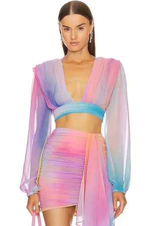 Michael Costello X revolve adia top en color lavanda talla S en - Lavender. Talla S (también en XS, XXS).