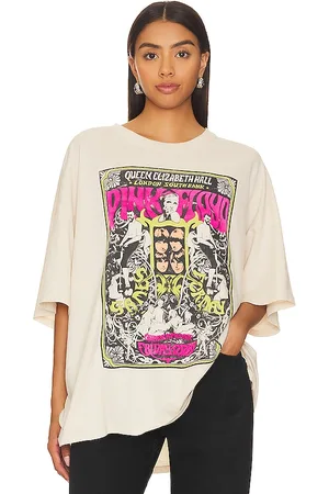 DAYDREAMER Camiseta pink floyd queen elizabeth poster en color crema talla all en - Cream. Talla all.