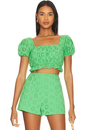 Lovers And Friends Leah top en color talla L en - Green. Talla L (también en M, S, XL, XS).
