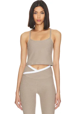 Beyond Yoga Camiseta tirantes spacedye slim racerback en color bronce talla L en - Tan. Talla L (también en M).
