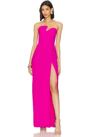 Amanda Uprichard Vestido sin tirantes puzzle en color fucsia talla S en - Fuchsia. Talla S (también en XS).