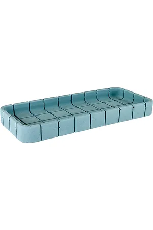 Block Design Bandeja oblonga de azulejos tile oblong tray en color azul talla all en - Blue. Talla all.