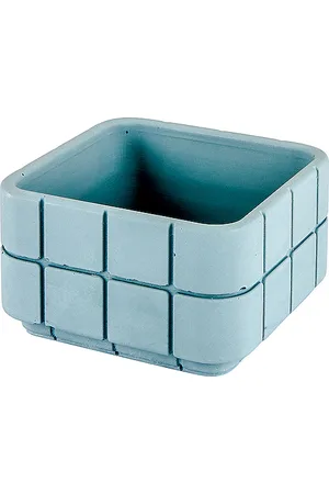 Block Design Maceta cuadrada de azulejos tile square pot en color azul talla all en - Blue. Talla all.