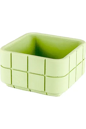 Block Design Maceta cuadrada de azulejos tile square pot en color verde talla all en - Green. Talla all.