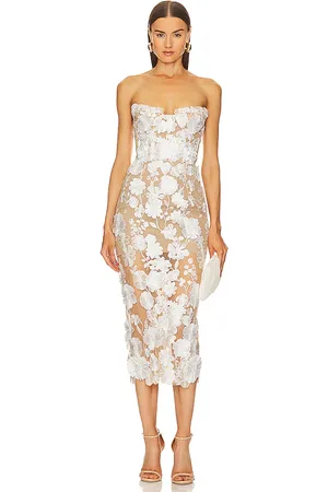 Bronx and Banco Vestido midi jasmine en color blanco talla M en - White. Talla M (también en L, S, XL, XS, XXS).