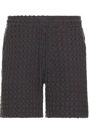 Oas Porto waffle shorts en color negro talla L en - Black. Talla L (también en M, S, XL/1X).