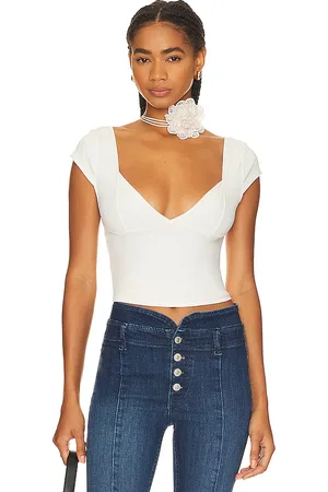 Free People Camisola intimately fp duo en color blanco talla L en - White. Talla L (también en M, S, XL, XS).