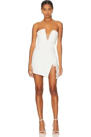 Sau Lee Vestido fleur en color talla 0 en - White. Talla 0 (también en 2, 4, 6, 8).