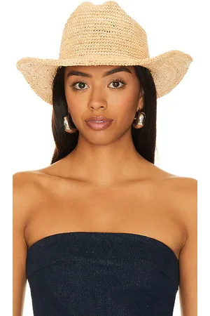 Lack of Color Sombrero de cowboy raffia cowboy en color neutral talla L en - Neutral. Talla L (también en M, S).
