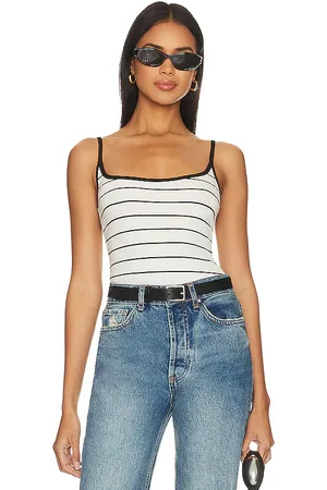 WeWoreWhat Body de tirantes con escote redondo en color blanco talla L en - White. Talla L (también en M, S, XL, XS).