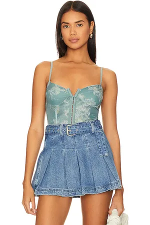 Free People Traje de corsé intimately fp night rhythm en color denim-medium talla L en - Denim-Medium. Talla L (también en XL