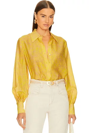 Las mejores ofertas en Camisas y blusas para mujer Amarillo