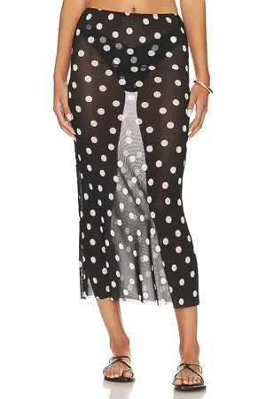 WeWoreWhat Falda midi en color negro talla L en - Black. Talla L (también en S).