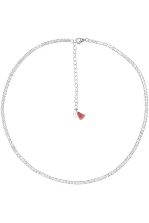 Shashi Collar de tenis de diamantes en color metálico talla all en - Metallic Silver. Talla all.