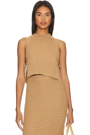House of Harlow X revolve lilja top en color bronce talla L en - Tan. Talla L (también en S).