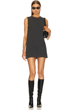 Norma Kamali Minivestido terry en color charcoal talla M en - Charcoal. Talla M (también en XL).