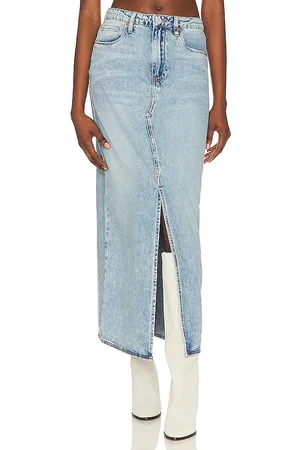BLANK NYC Falda larga de tiro medio en color denim claro talla 28 en - Denim-Light. Talla 28 (también en 29, 30, 31).