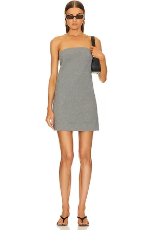 Norma Kamali Minivestido terry en color gris talla L en - Grey. Talla L (también en XL, XS).