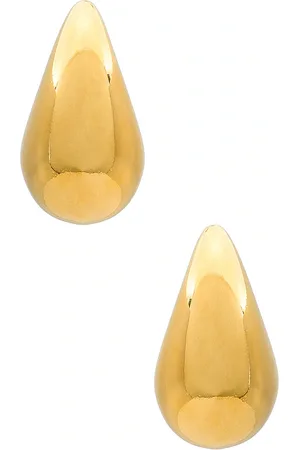 Amber Sceats Aro de lágrima lila en color oro metálico talla all en - Metallic Gold. Talla all.