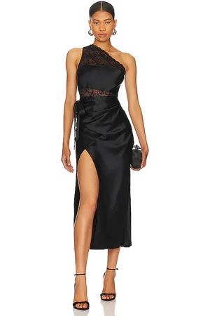 CAMI Vestido midi rowan en color talla 00 en - Black. Talla 00 (también en 2, 4).