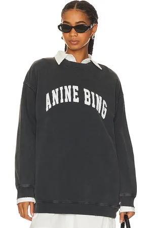 ANINE BING Sudadera tyler en color charcoal talla L en - Charcoal. Talla L (también en M, S, XS).