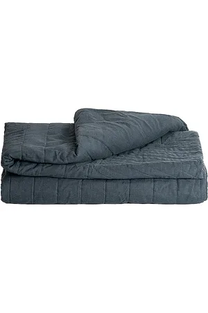 Ettitude Sobrecama linen+ coverlet en color azul marino talla all en - Navy. Talla all.