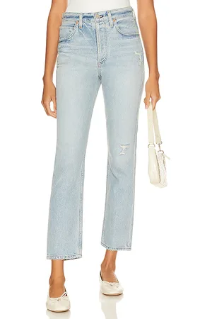 Citizens of Humanity Pantalones rectos de talle alto charlotte en color denim claro talla 32 en - Denim-Light. Talla 32 (t
