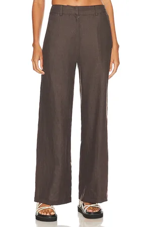 FAITHFULL THE BRAND Pantalón rossio en color chocolate talla M en - Chocolate. Talla M (también en S, XS).