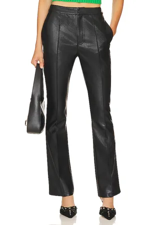 LINE & DOT Pantalones cuero sintético reina en color talla L en - Black. Talla L (también en S).