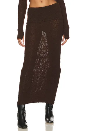 NBD Falda reece en color chocolate talla L en - Chocolate. Talla L (también en M, S, XS).