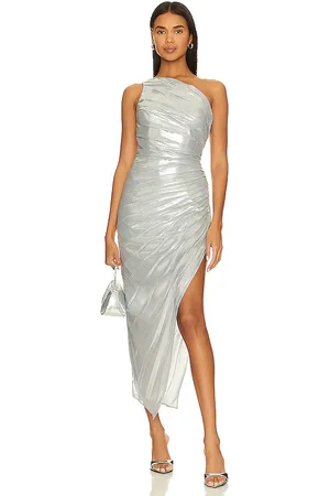 BCBG Max Azria Vestido en color metálico talla 0 en - Metallic Silver. Talla 0 (también en 2, 4).