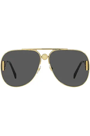 VERSACE Gafas de sol en color oro metálico talla all en - Metallic Gold. Talla all.