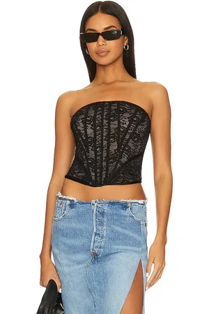 NBD Lupita corset top en color talla L en - Black. Talla L (también en M, XL).