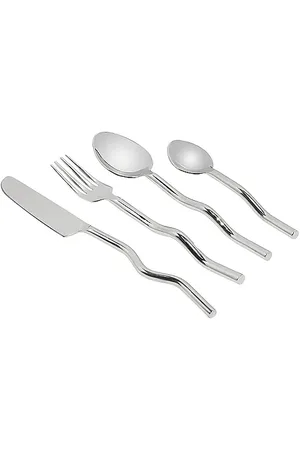 Fazeek Cubiertos de onda wave cutlery en color metálico talla all en - Metallic Silver. Talla all.