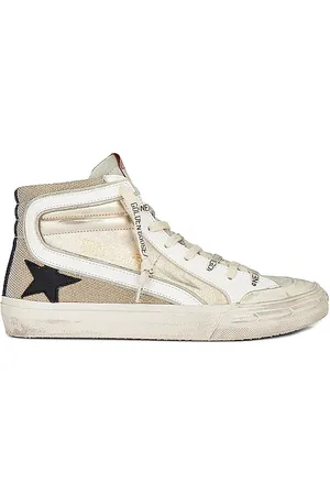 Golden Goose Zapatilla deportiva slide en color oro metálico talla 36 en Platinum Gold Ice Black & White - Metallic Gold. Talla 36 (t