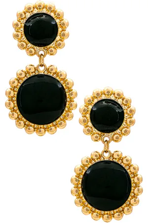 8 Other Reasons Pendiente circular en color negro talla all en - Black. Talla all.