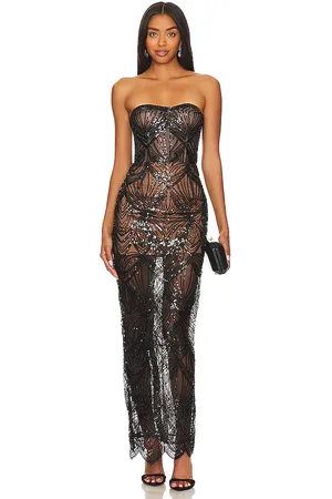 Bronx and Banco Maxivestido giselle en color talla M en - Black. Talla M (también en L, S, XS).
