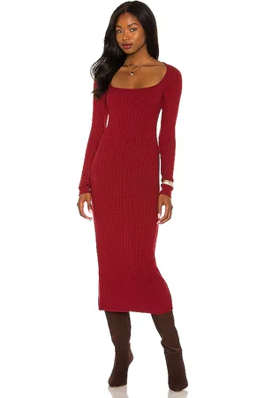 House of Harlow Vestido rianne en color burgundy talla L en - Burgundy. Talla L (también en XL).