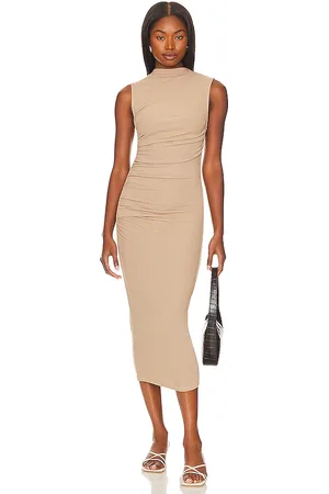 ENZA COSTA Vestido midi en color nude talla M en - Nude. Talla M (también en L, S, XL, XS).