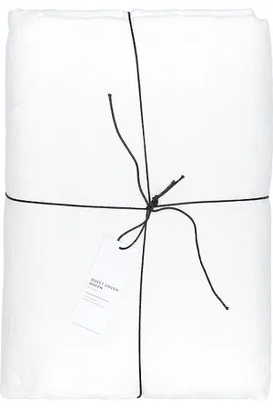 HAWKINS NEW YORK Funda de edredón simple linen en color talla all en - White. Talla all.