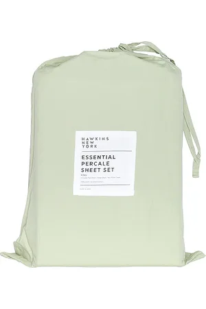 HAWKINS NEW YORK Juego de sábanas king essential en color talla all en - Sage. Talla all.