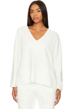 Eberjey Top cuello pico boucle en color blanco talla M en - White. Talla M (también en XS).