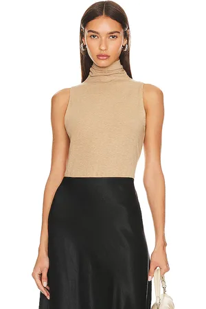 Vince Cuello alto sin mangas en color beige talla L en - Beige. Talla L (también en XL).