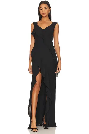Amanda Uprichard Vestido largo cantara en color talla S en - Black. Talla S (también en XS).