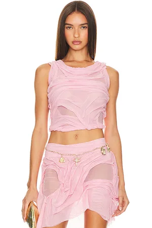 DI PETSA Wetlook two strap top en color rosado talla M en - Pink. Talla M (también en XS).